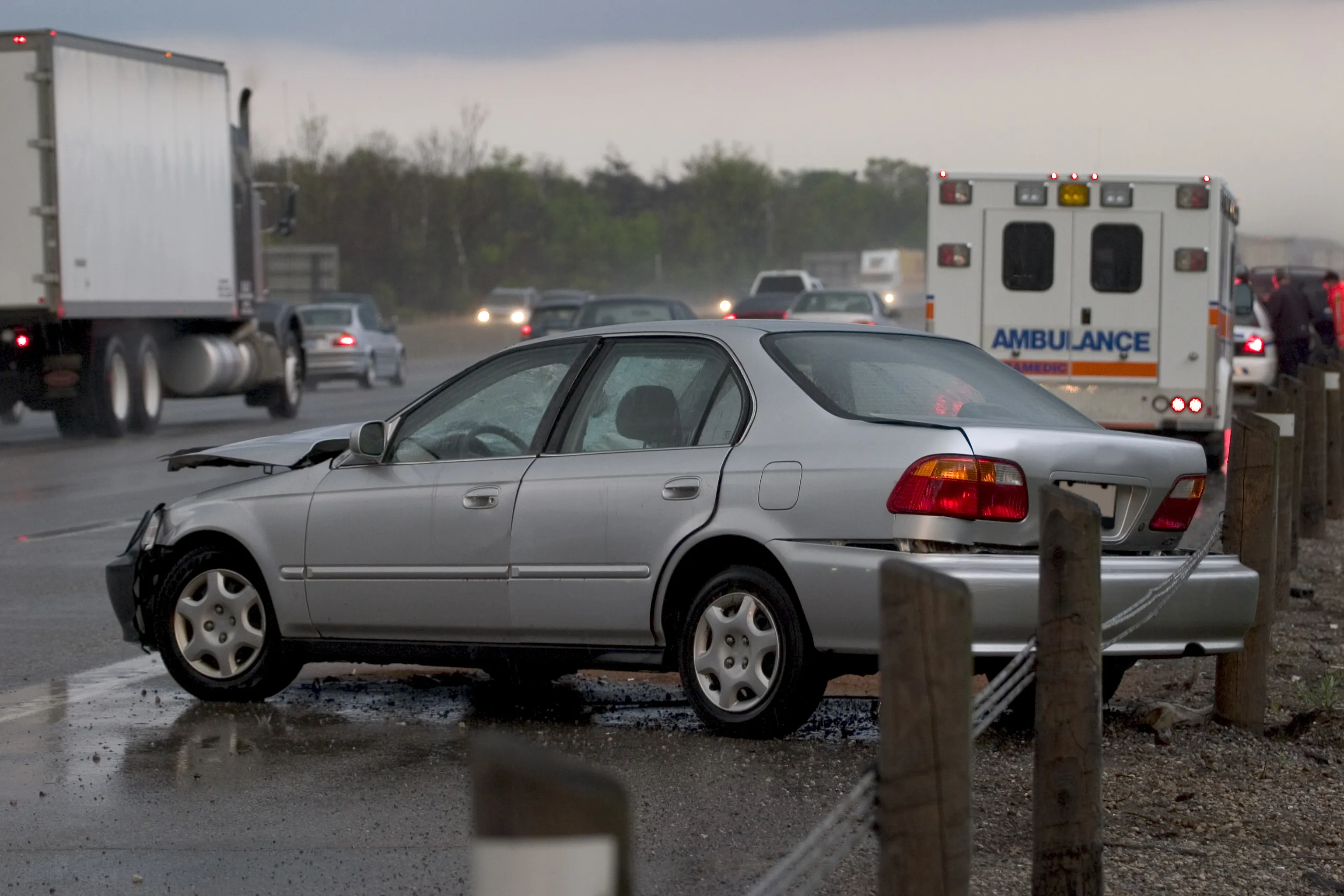 car accident on highway