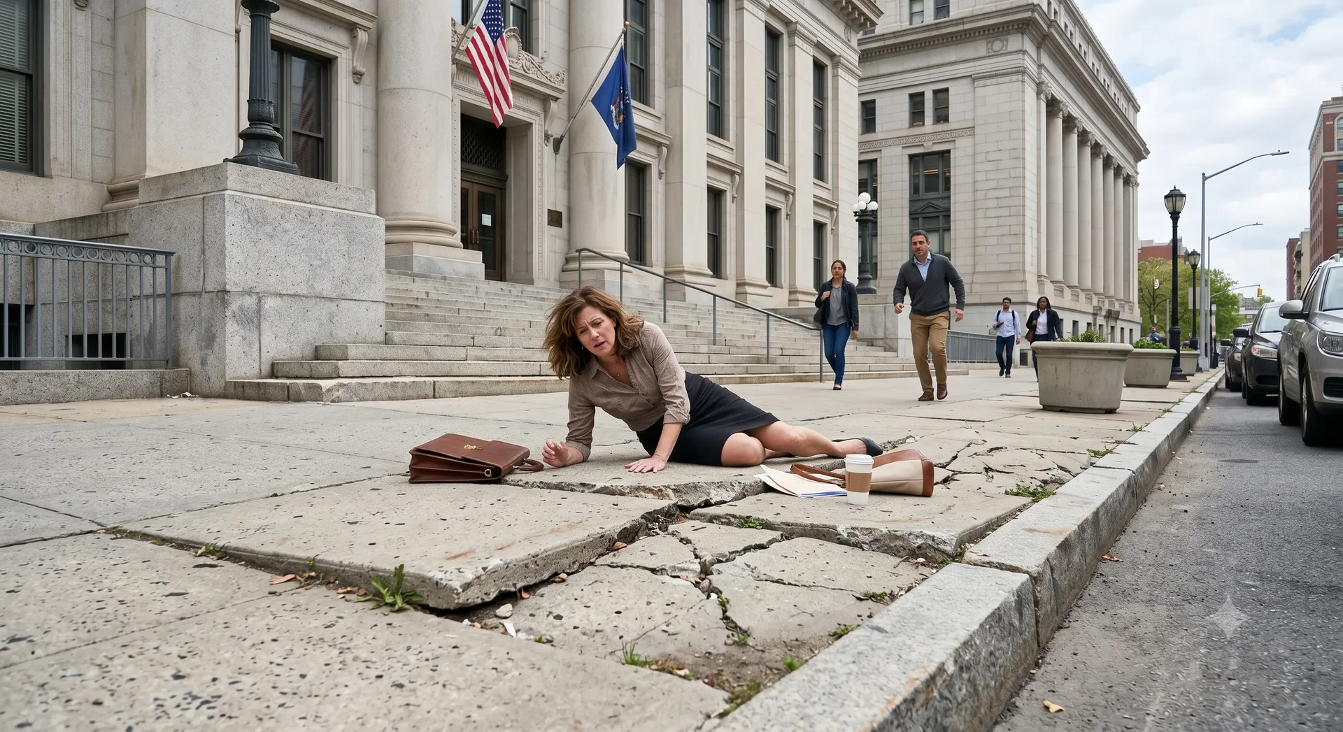 New York City Hall exterior representing the procedural requirements governing personal injury claims against government entities under CPLR section 217-a