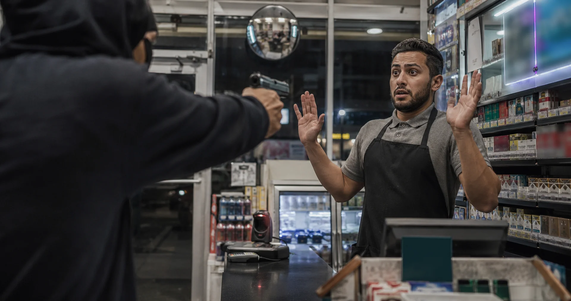 Retail store interior representing New York Labor Law Article 27-E workplace safety requirements