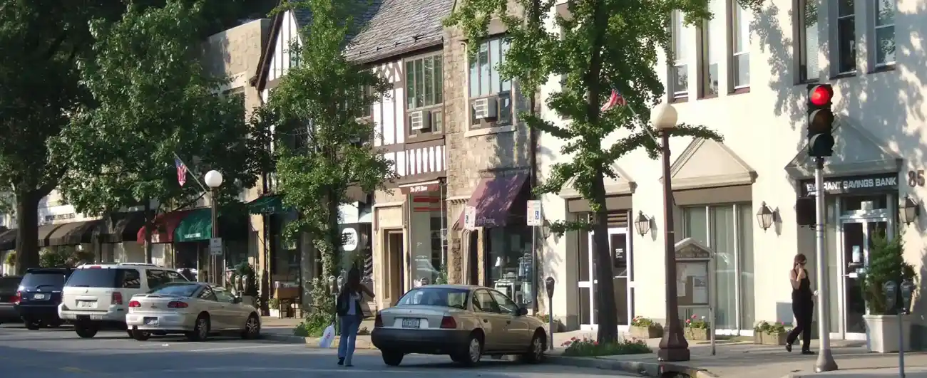 View of the Village of Bronxville, New York
