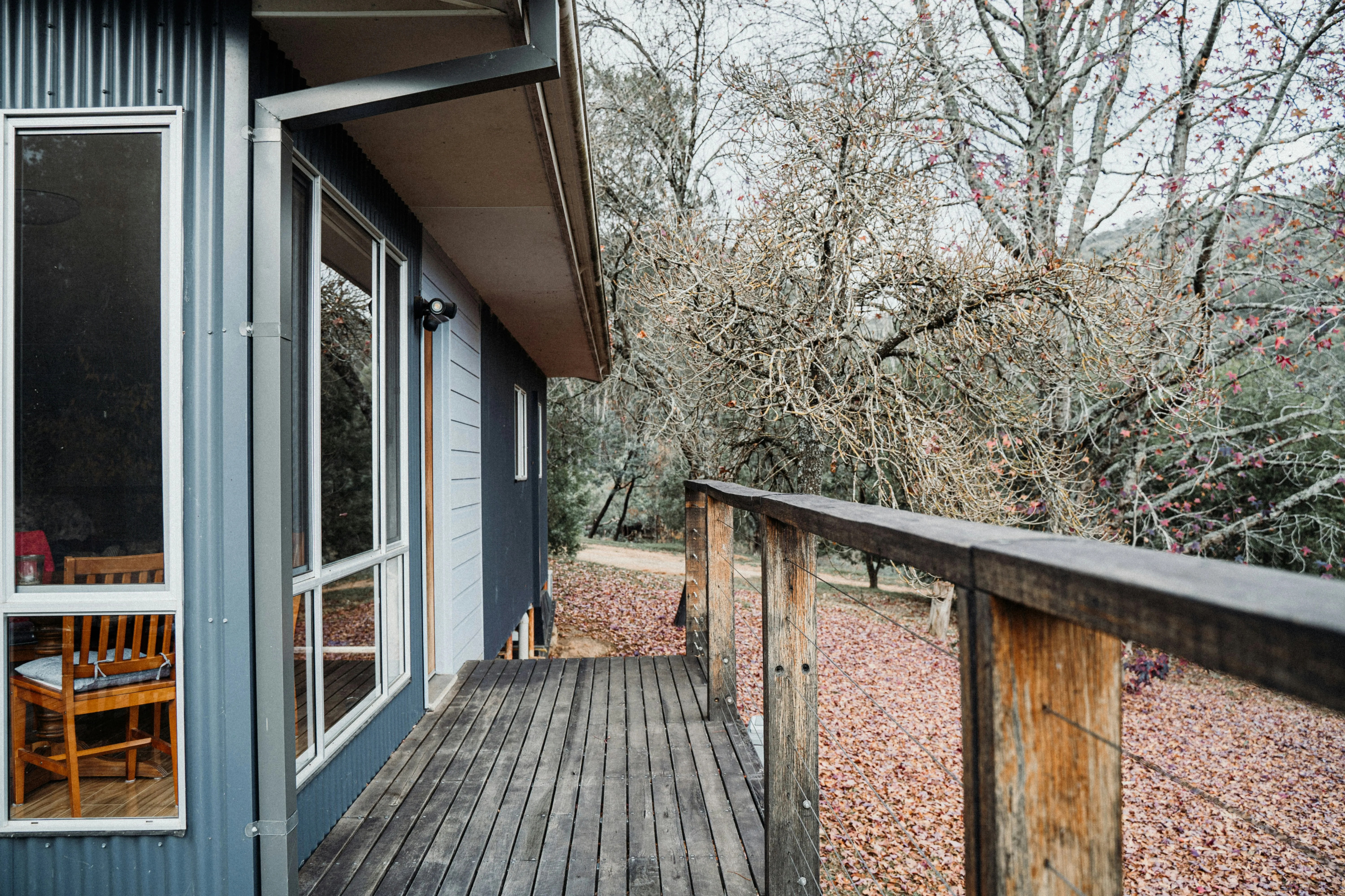 back deck of a house
