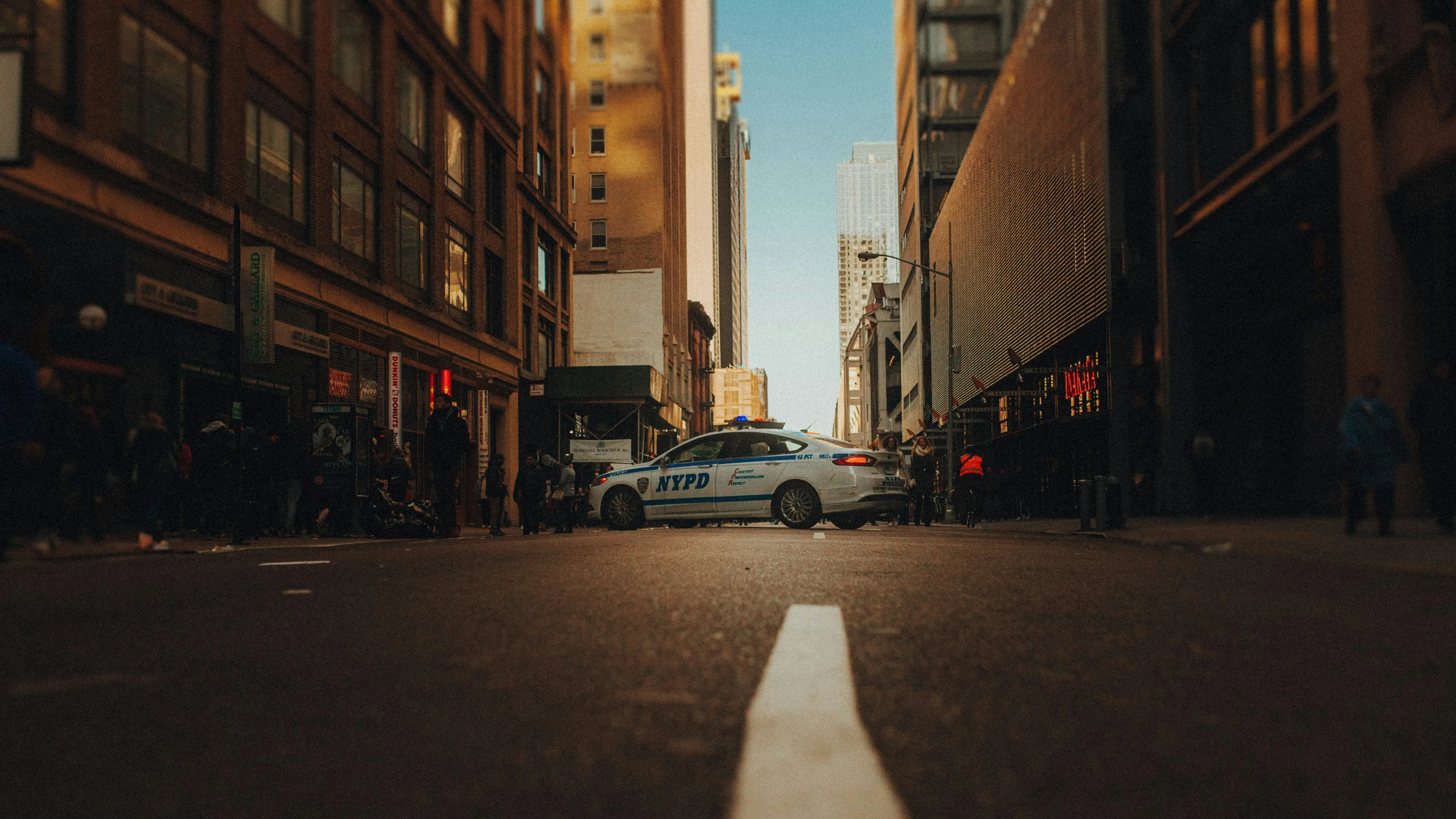 Car in the middle of the road