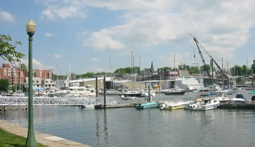 View of Mamaroneck, NY, New York