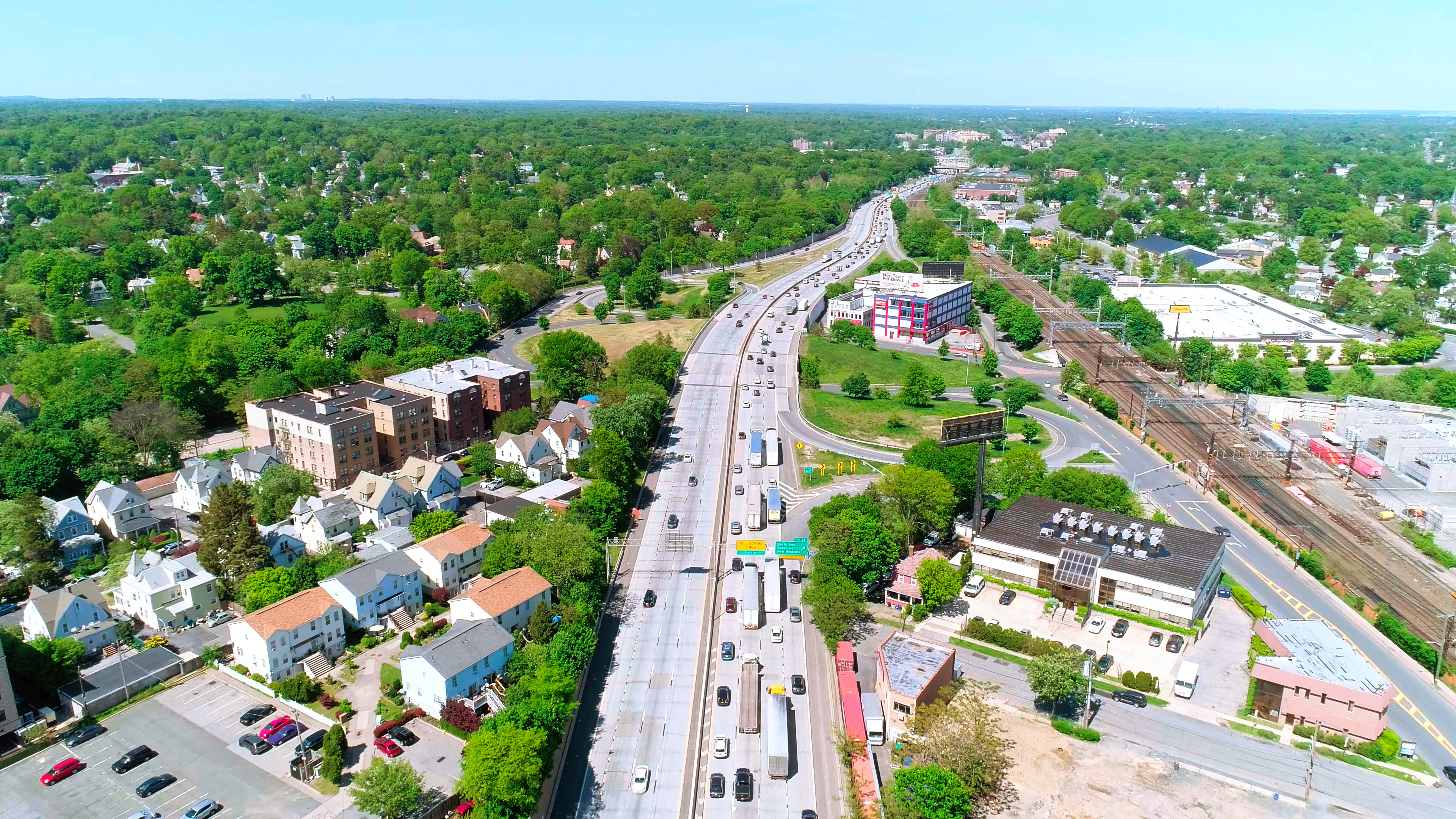 View of New Rochelle, NY, New York