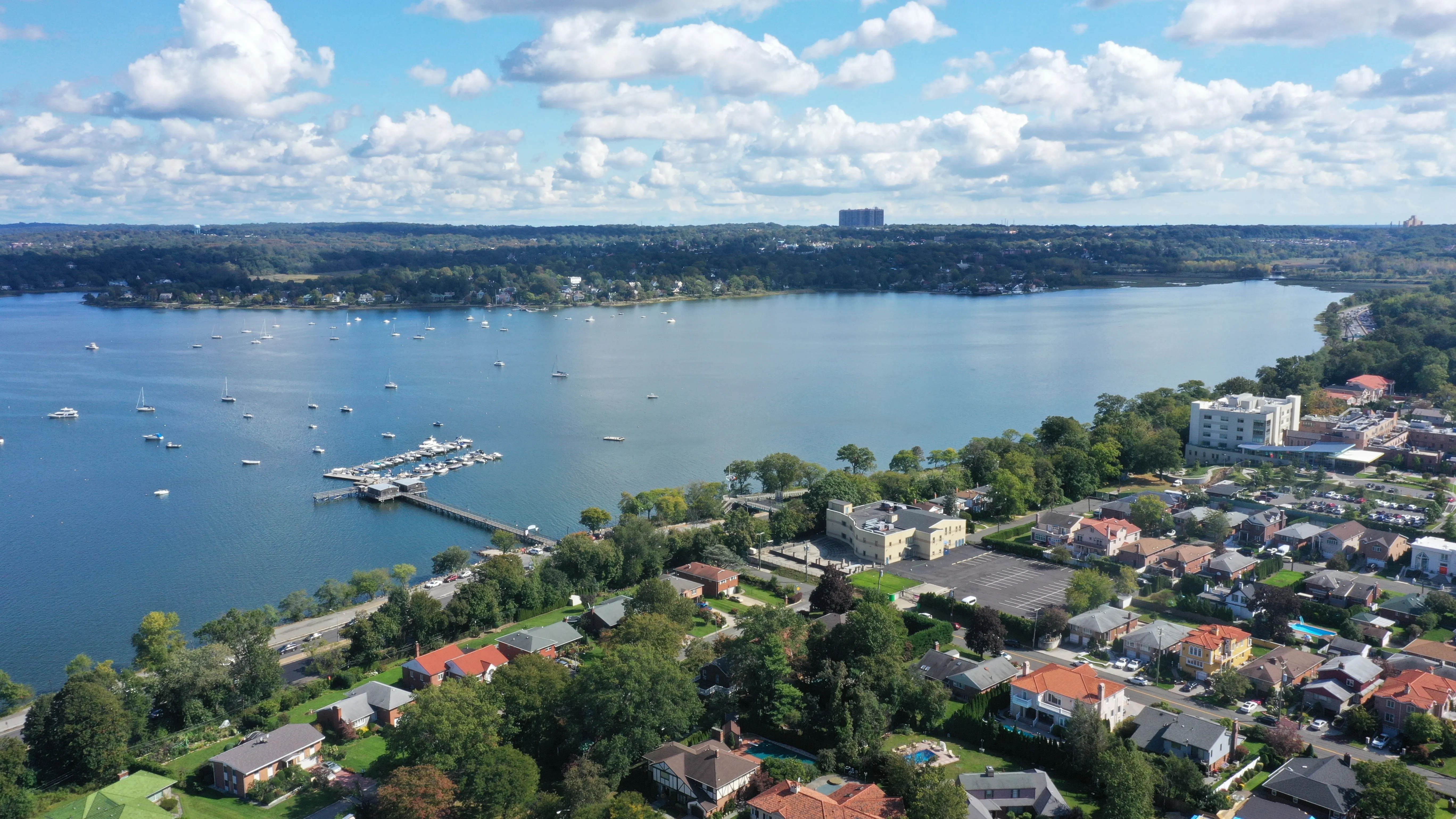 View of Port Jefferson, New York