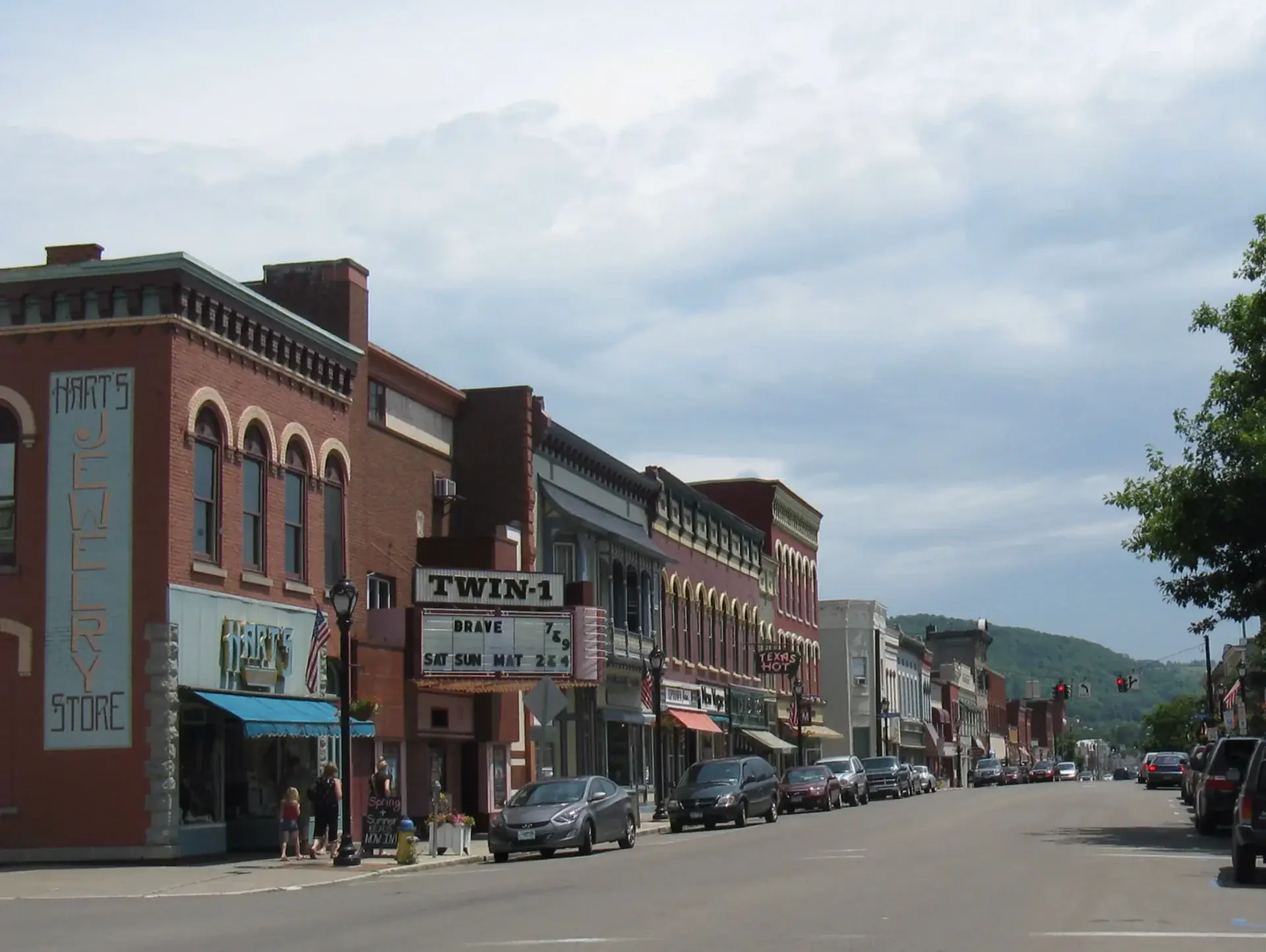 View of Wellsville, New York